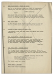 Moe Howard's 32pp. Script Dated August 1939 for The Three Stooges Film ''How High Is Up?'' -- With Numerous Annotations in Moe's Hand Throughout -- Dampstaining, Else Very Good